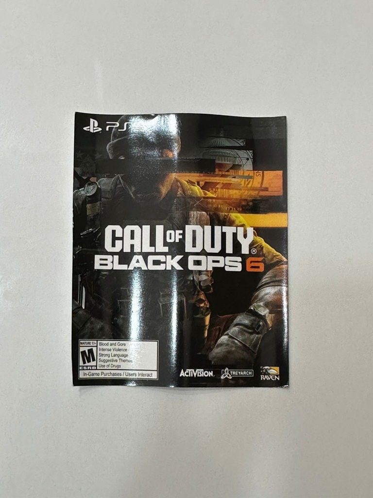 CALL of DUTY BlackOps 6 PS5